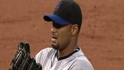 Santana strikes out 10