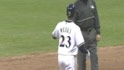 Weeks' RBI double