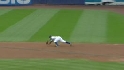 Delgado's diving grab