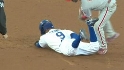 Rollins applies the tag