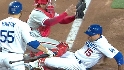 Furcal runs through the sign