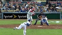 Howard singles off Kuo