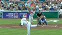 Rollins' leadoff homer