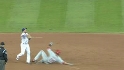 Utley beats the double play