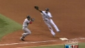Pedroia reaches on an error