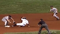 Pedroia gets the forceout