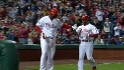 Rollins scores the first run