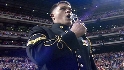 Sgt. Neace sings in the stretch