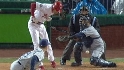 Hamels' hand is hit