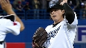 Downs shuts door for first save
