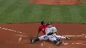 Ellsbury scores on the play