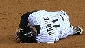 Hawpe gets hit in the head