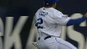 Crisp's leaping catch