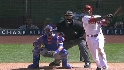 Upton clears the bases