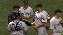 Van Every's pitching debut