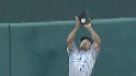 Crisp's leaping catch