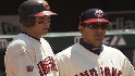 Swinging pink bat, Sizemore singles