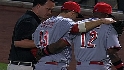 Votto exits the game