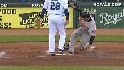 Roberts scores on wild pitch