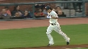 Lincecum draws a walk