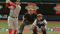 Varitek's first homer