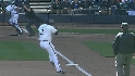 Hall's strong throw