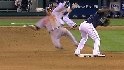 Branyan starts the double play