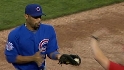 Lee gets the double play