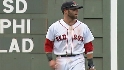 Pedroia flashes leather