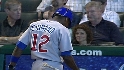 Soriano fouls off himself