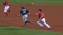 Youkilis starts the double play