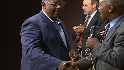 Hank Aaron visits the roundtable