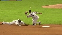 Posada's strong throw