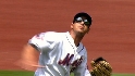 Martinez shows off his glove