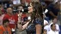 Zobrist's wife sings anthem