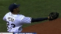 Pena's over-the-shoulder grab