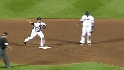 Livan induces a double play