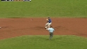 Theriot starts the double play