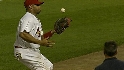 Pujols' catch in foul ground