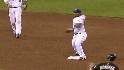Bloomquist starts a double play