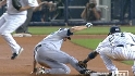 Damon nails Woodward at second