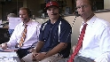 Trout visits the booth