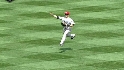 Scutaro's blind catch and throw