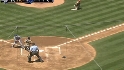 A. Gonzalez gets the runner
