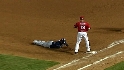 Kinsler gets the double play