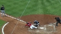 Francoeur's strong throw