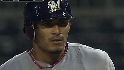 Lopez is perfect at the plate