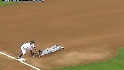 Santiago's strong throw