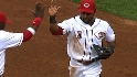 Taveras throws on target