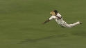 Velez's diving grab